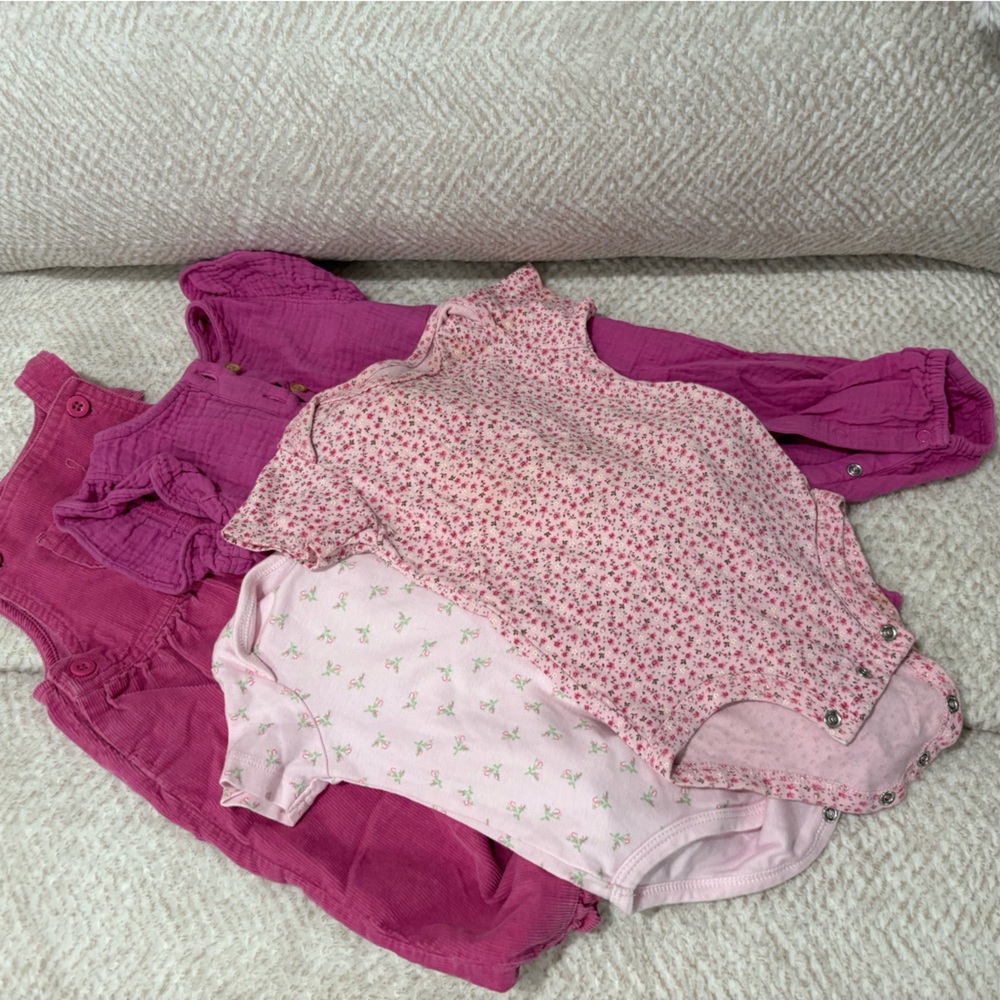 Gymboree Pink Corduroy Baby girl clothes 6-9 months this is a bundle of goodies!